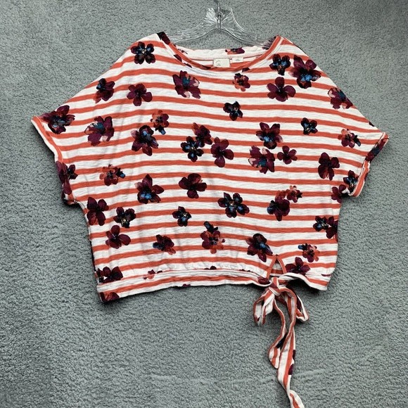 Floral Striped Women's Blouse - Picture 5 of 15